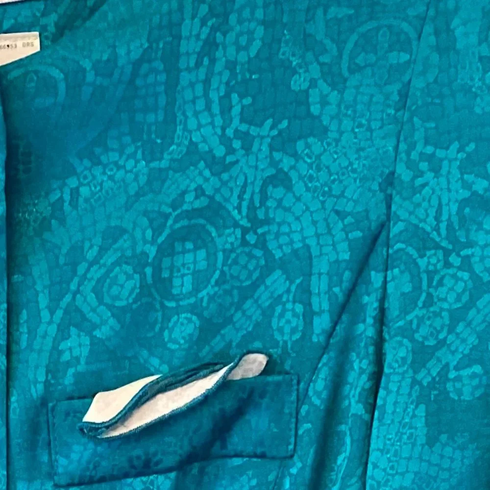 Vintage 80's Leslie Fay Petite Collections Drop Waist Dress; size 10 Petite - Picture 3 of 6
